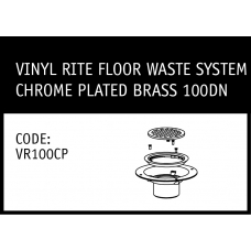 Marley Solvent Joint Vinyl Rite Floor Waste System Chrome Plated Brass 100DN - VR100CP